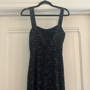 Reformation square neck jumpsuit